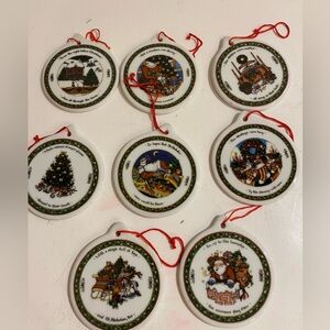 Set of 8 ‘A Christmas Story’ by Susan Winget Ornaments (DU)